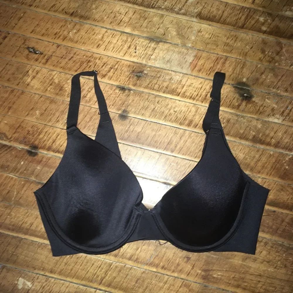 Soma Vanishing back black comfortable demi 32C bra